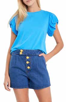 English Factory Puff Sleeve Shirt