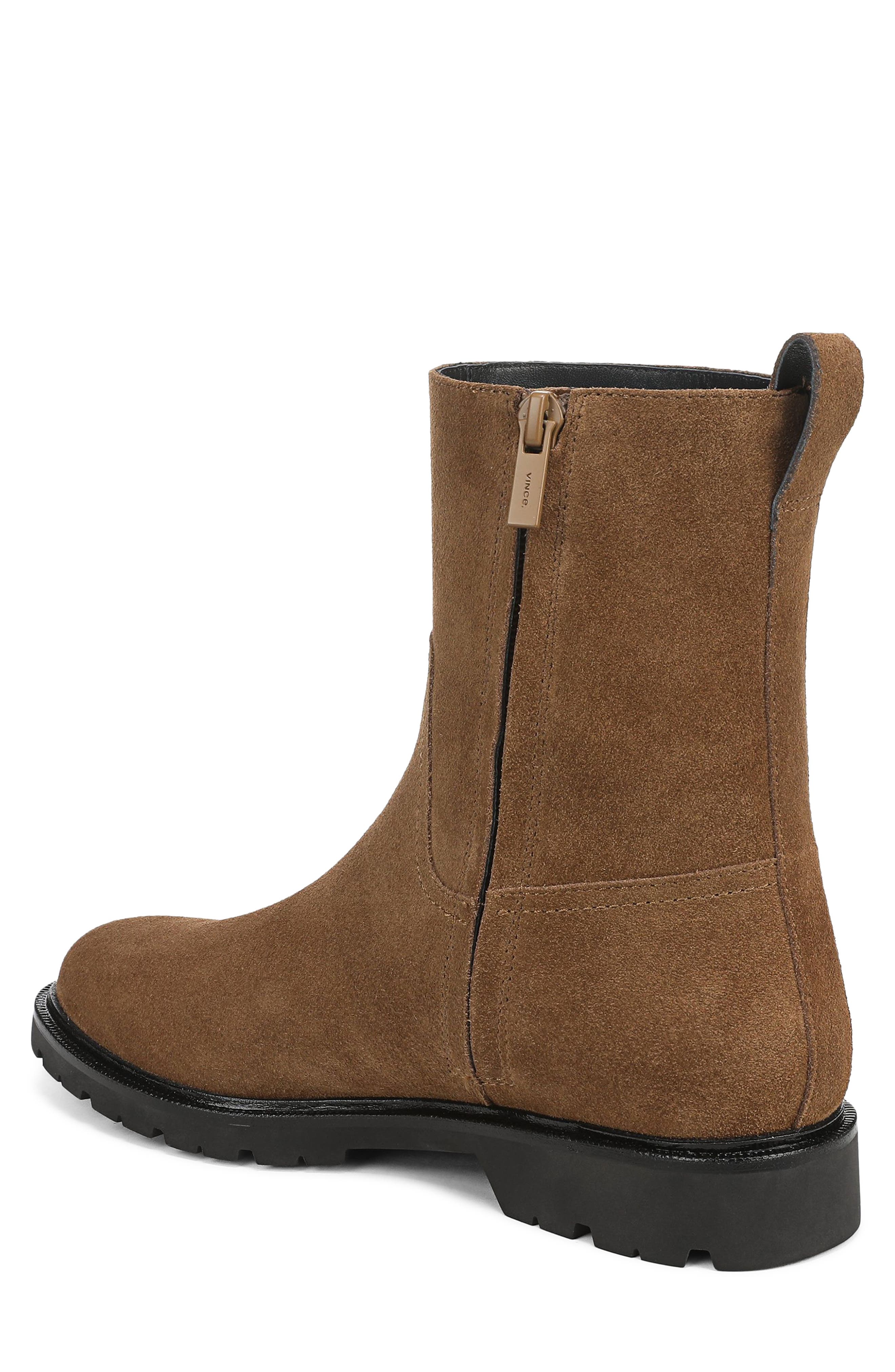 Sidney Lug Sole Boot, Alternate, color, ELMWOOD LEATHER