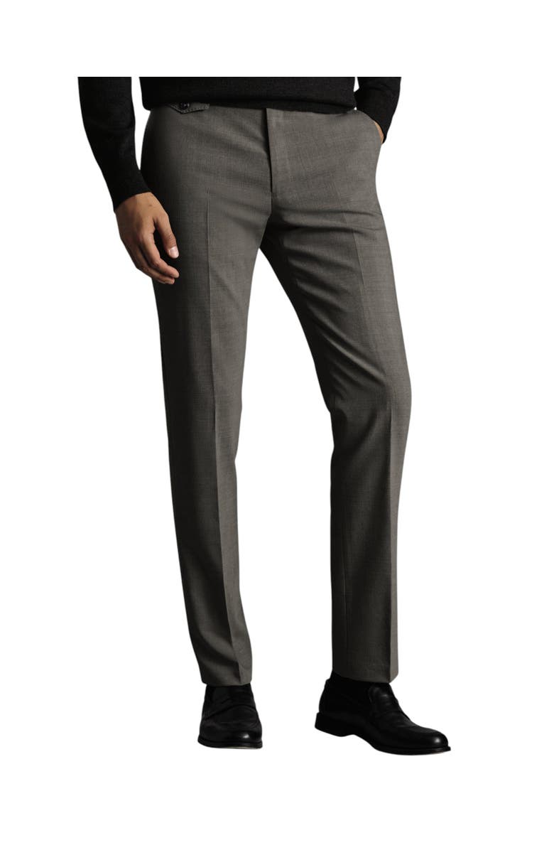 Charles Tyrwhitt Wool Stretch Slim Fit Pants, Main, color, Grey