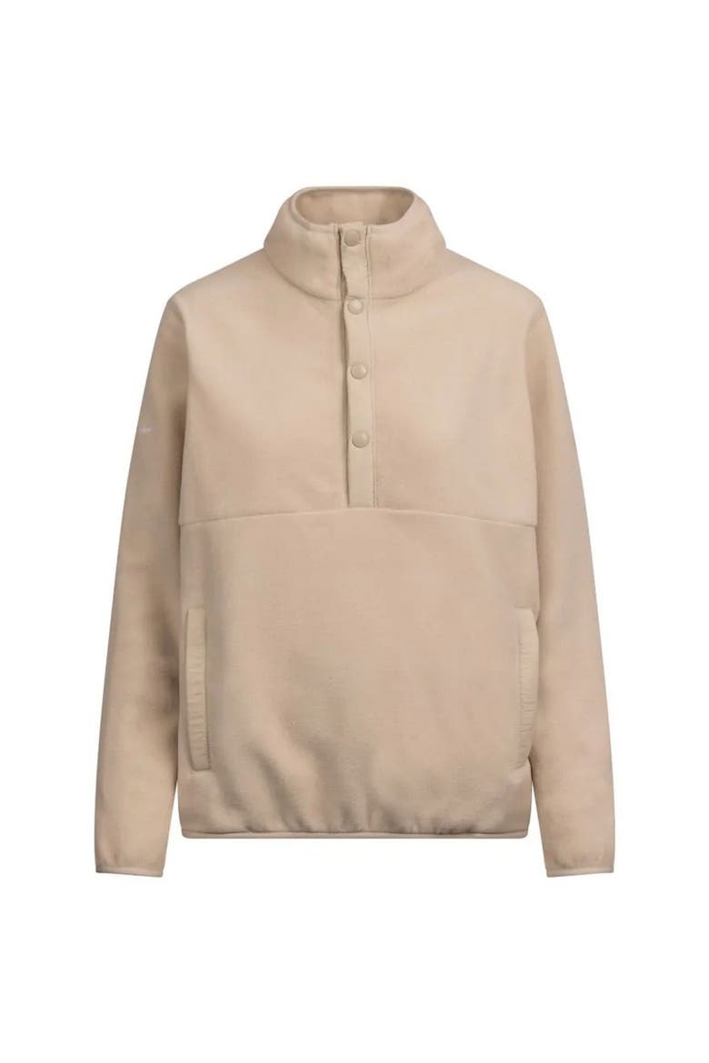 Mantle Fleece Top, Main, color, Soft Stone