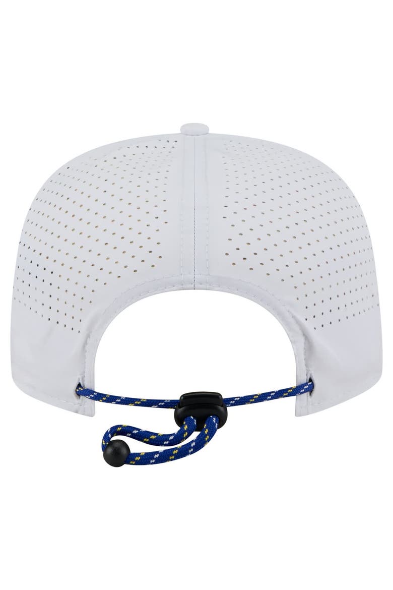 Men's New Era White Golden State Warriors Performance Rope Golfer Adjustable Hat, Alternate, color, White