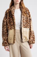 dRA Lucien Leopard Mixed Media Jacket