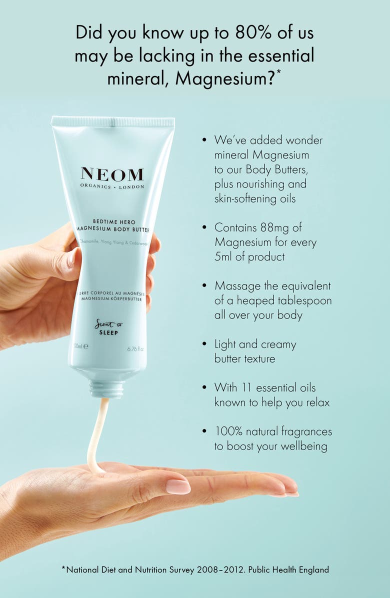 NEOM Wellbeing Bedtime Hero Magnesium Body Butter, Alternate, color, 