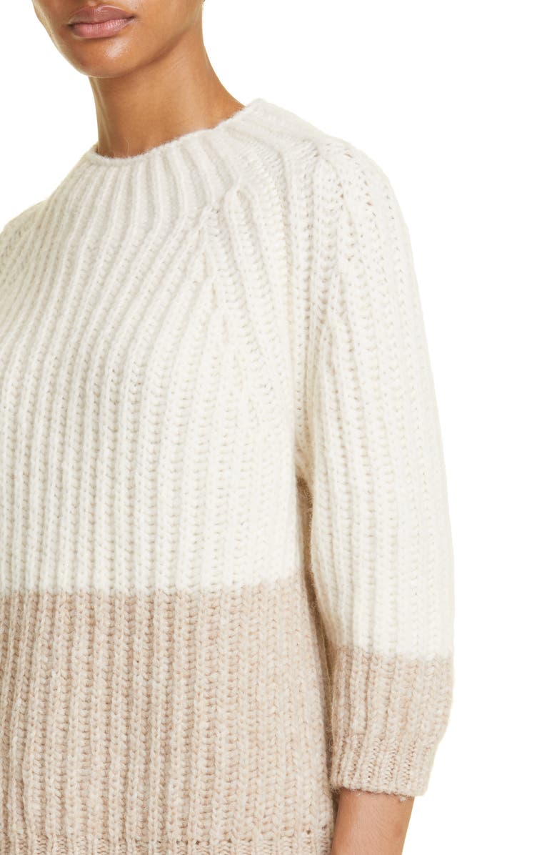 Eleventy Colorblock Baby Alpaca & Wool Blend Sweater, Alternate, color,