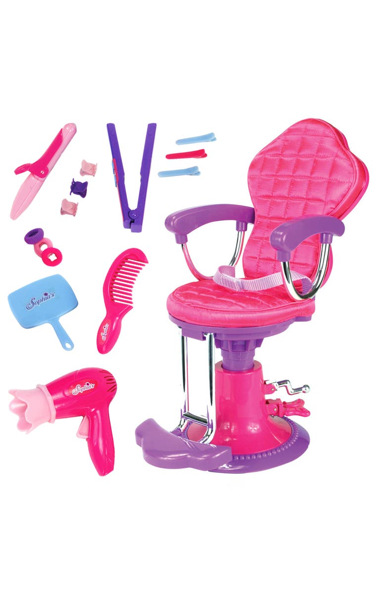 Teamson Kids Sophia's Doll Salon Chair Set, Main, color, 