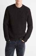 Vince Shaker Stitch Merino Wool Crewneck Sweater