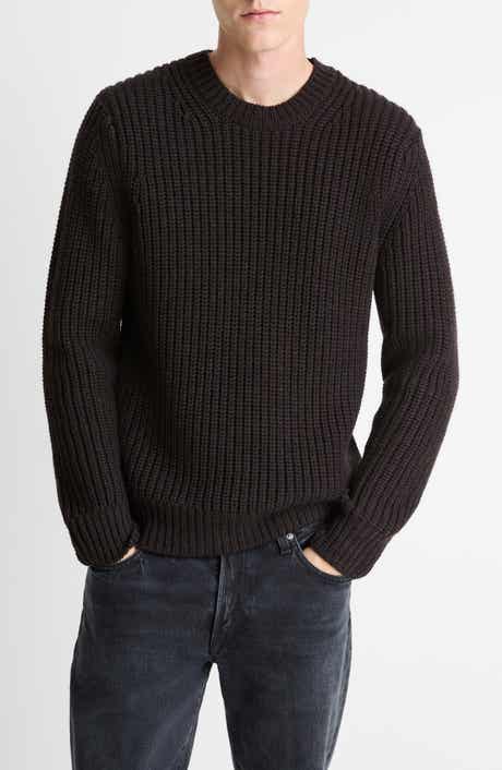 Vince Shaker Stitch Merino Wool Crewneck Sweater