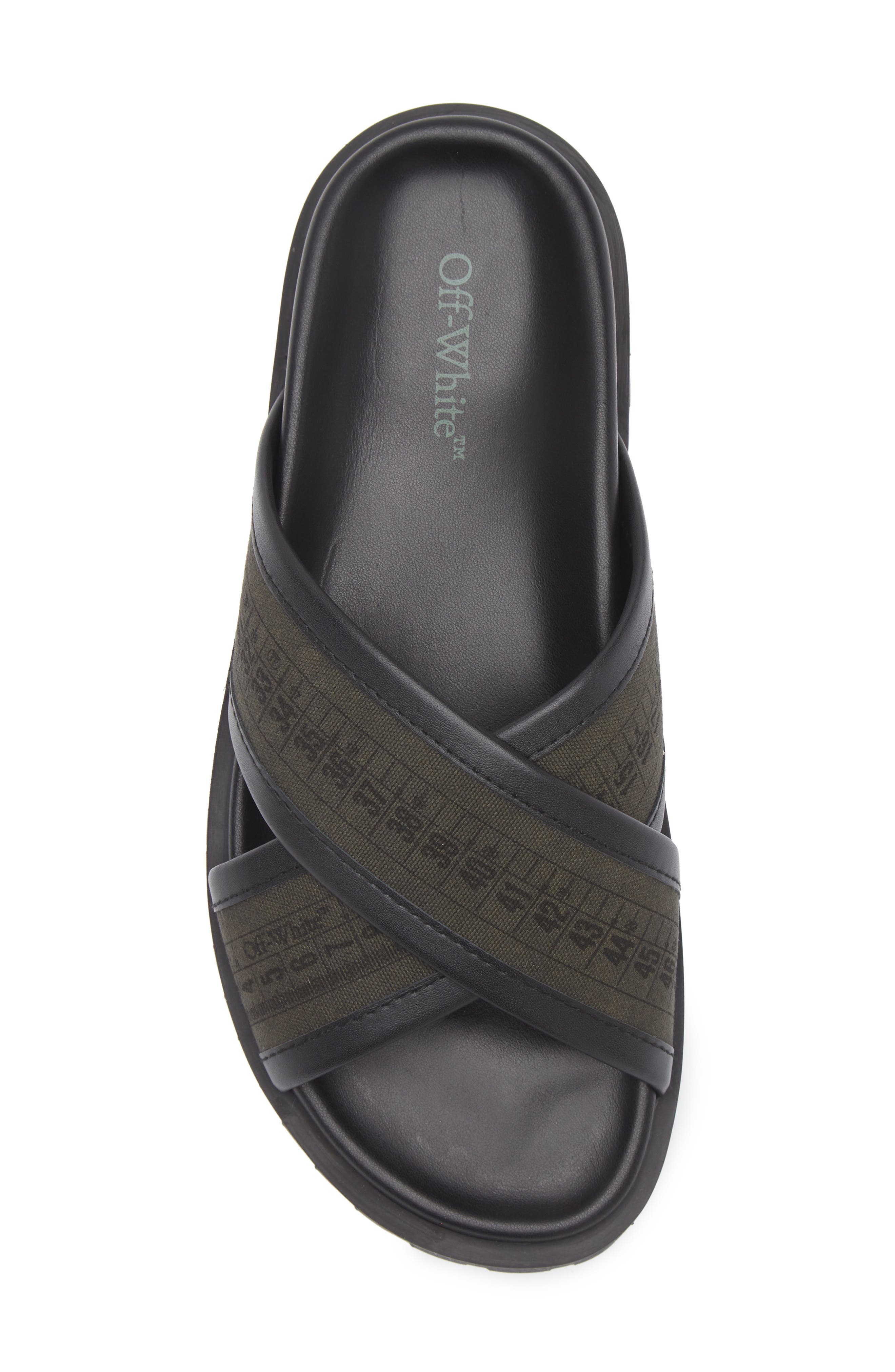 Off-White Chicago Crisscross Slide Sandal, Alternate, color, 