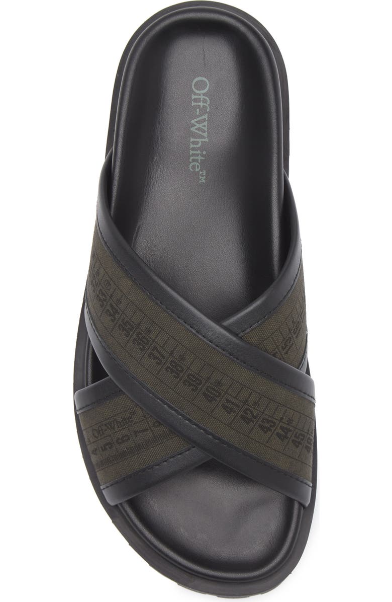 Off-White Chicago Crisscross Slide Sandal, Alternate, color,