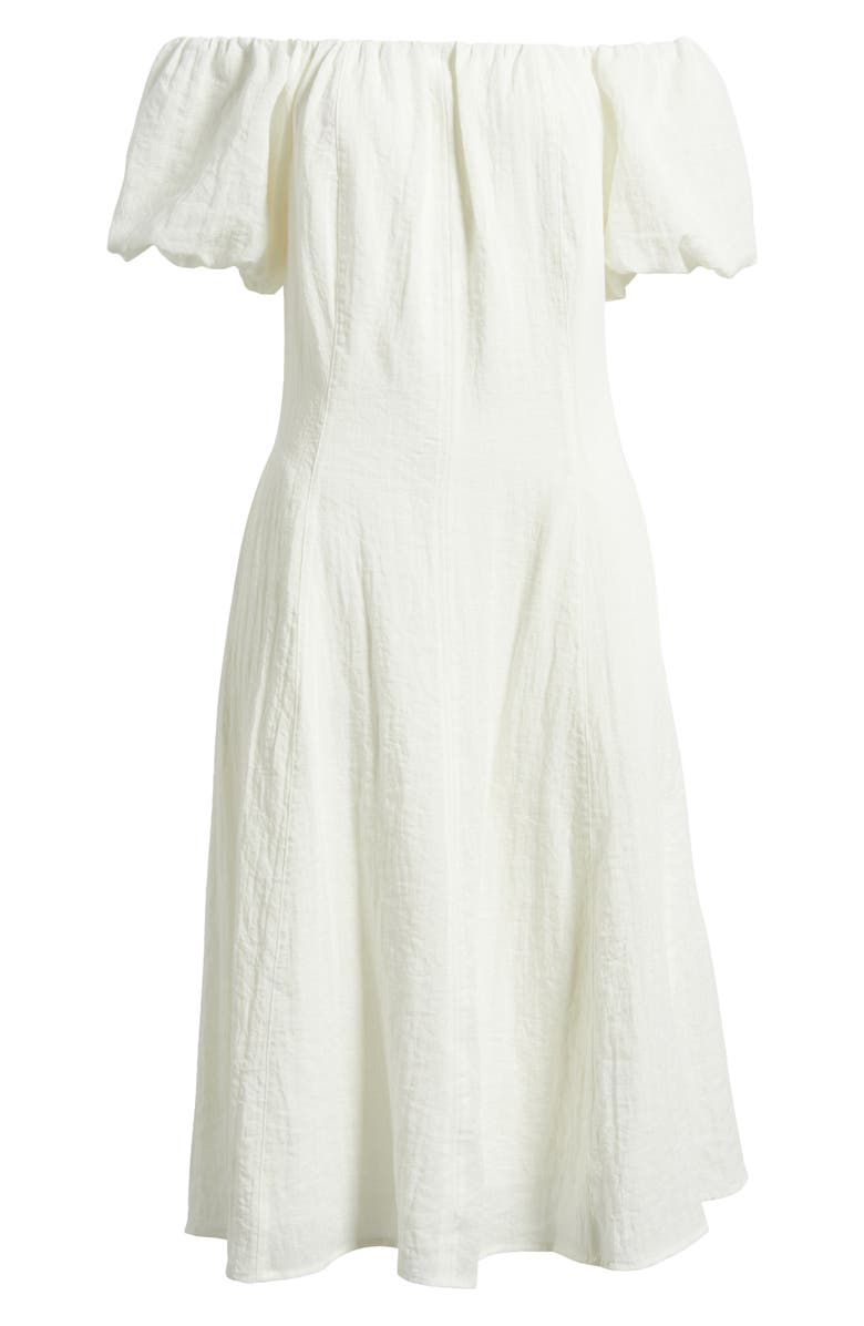 Sam Edelman Off the Shoulder A-Line Dress, Alternate, color, White