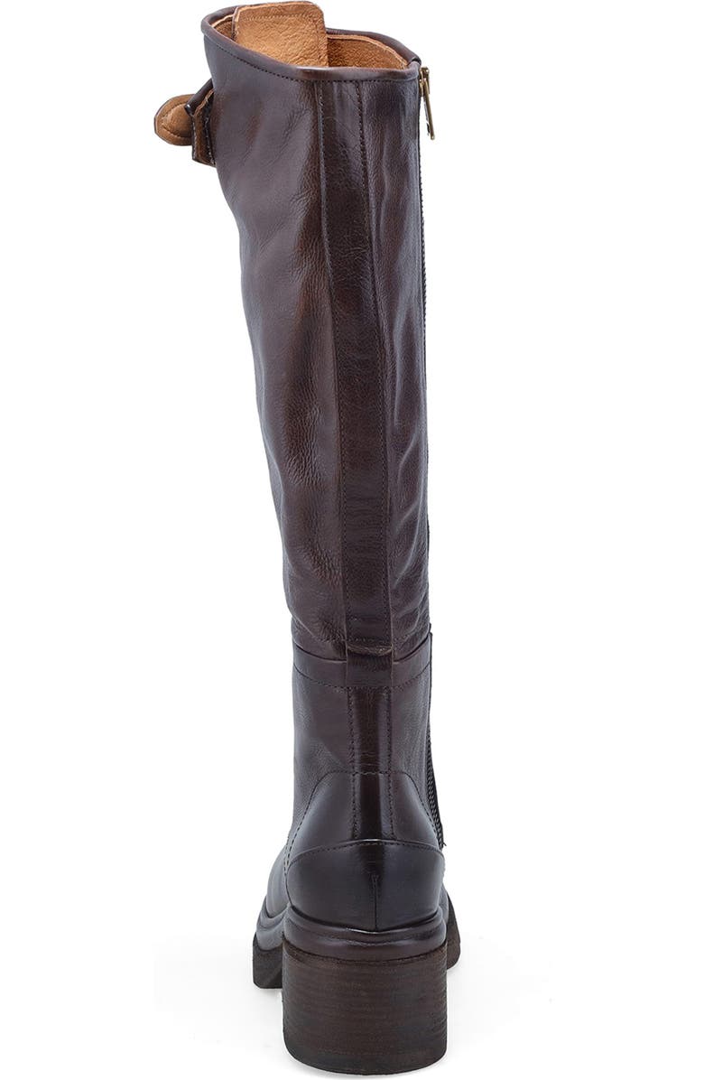 A.S.98 Edison Lace-Up Knee High Boot, Alternate, color, Brown