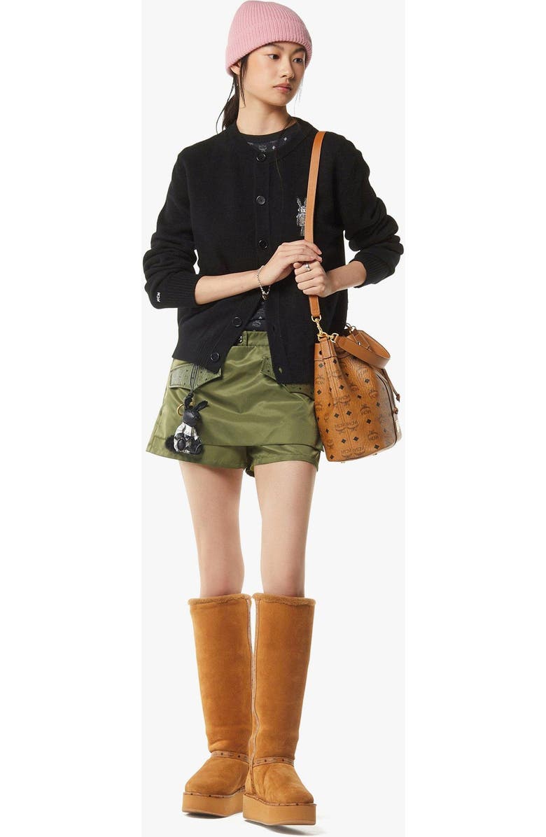 MCM Dessau Drawstring Bag in Visetos, Alternate, color,