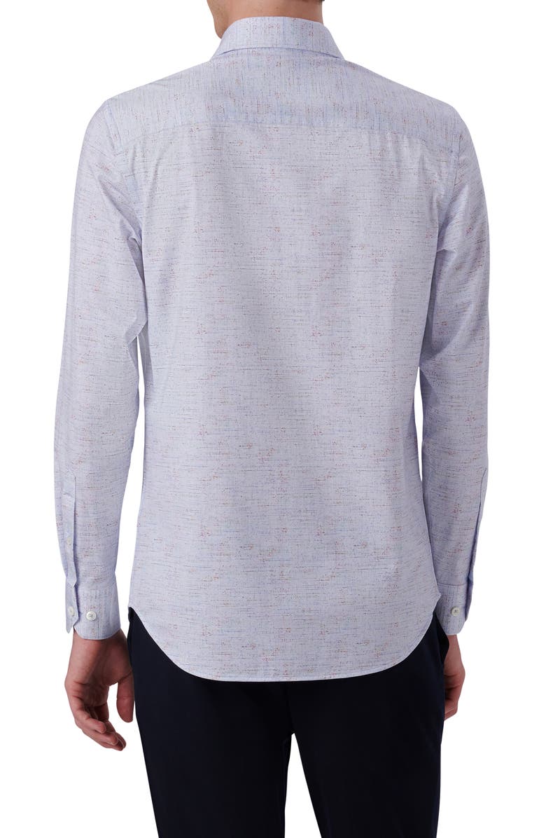 Bugatchi OoohCotton<sup>®</sup> Mélange Button-Up Shirt, Alternate, color,