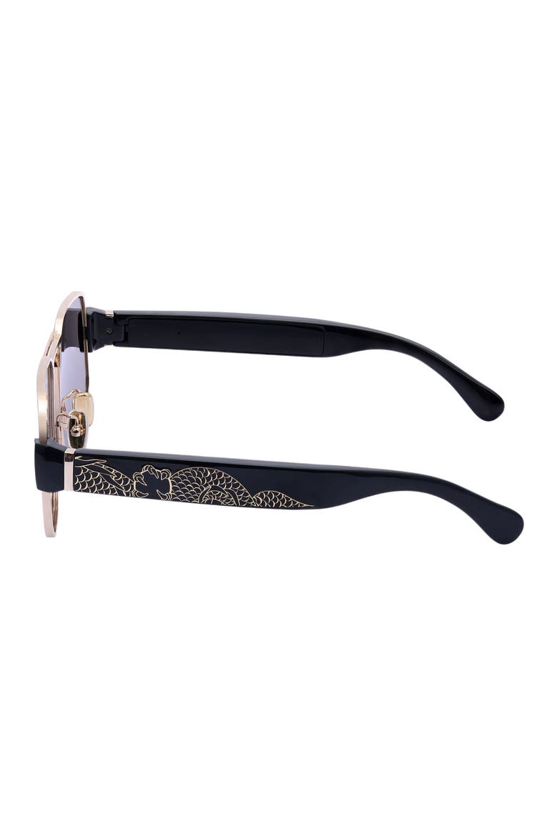 Dragon Slider HVL Sunglasses, Alternate, color, Metallic Gold / Black