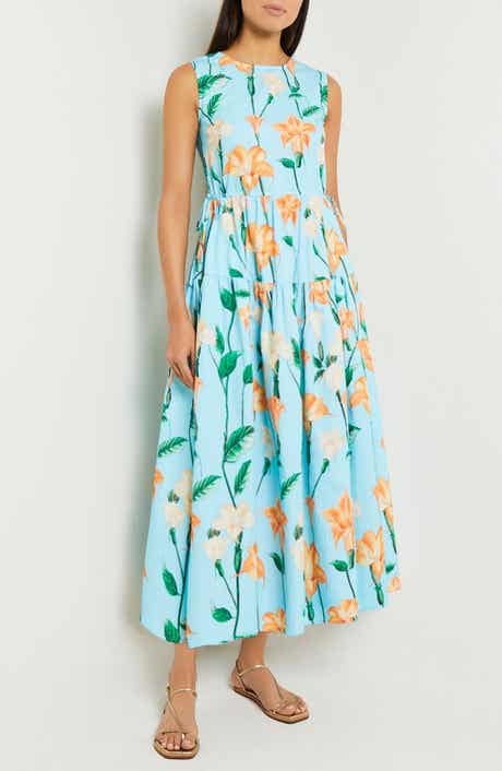 Misook Floral Sleeveless Print Sundress