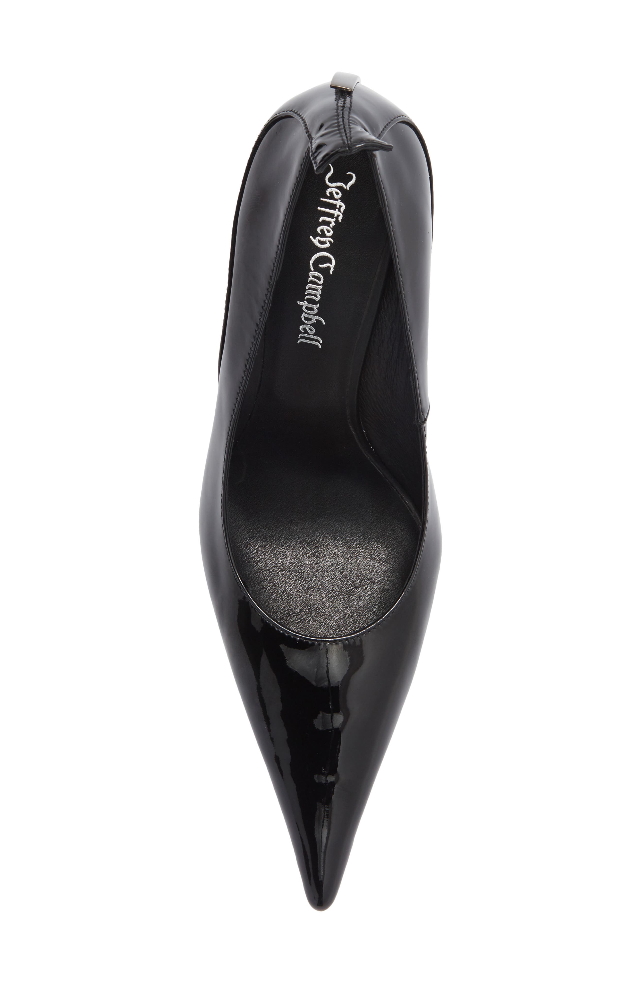 Jeffrey Campbell Freak Out Pointed Toe Pump, Alternate, color, Black Patent