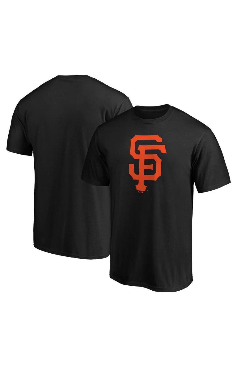 FANATICS Men's Fanatics Branded Black San Francisco Giants Official Logo T-Shirt, Main, color, 