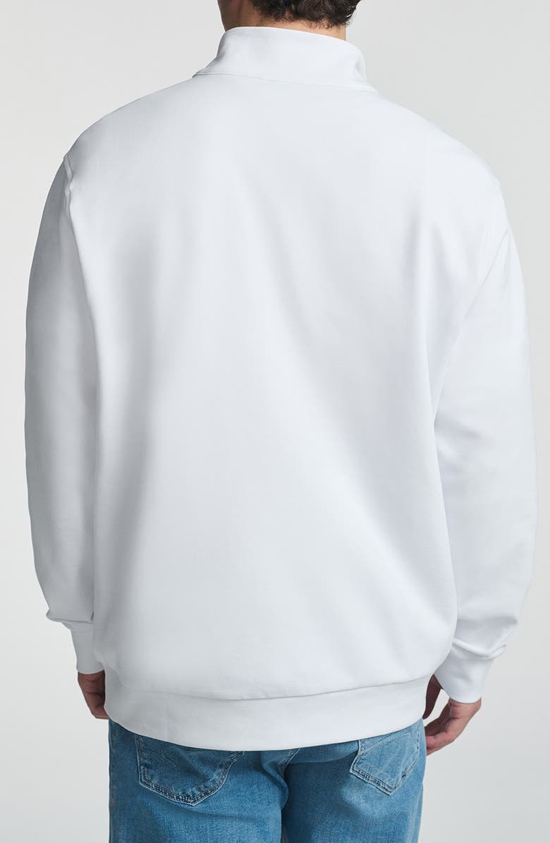 Mavi Jeans Half Zip Sweatshirt, Alternate, color, White