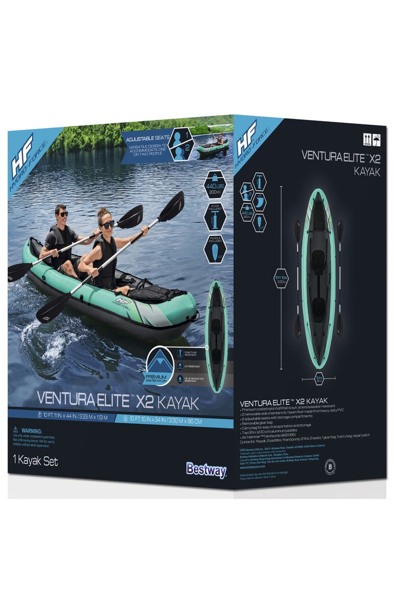 Hydro-Force 10'10" X 34" Ventura Elite X2 Kayak, Main, color, Multicolored