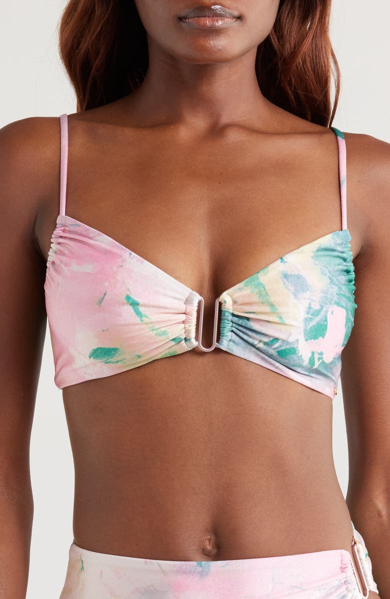 BOAMAR Wen U-Bar Bikini Top, Main, color, Pink Multi