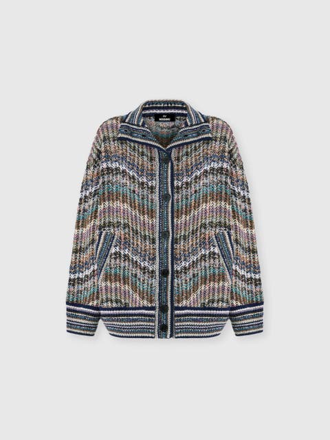 Oversized Cardigan With Sequin Applications