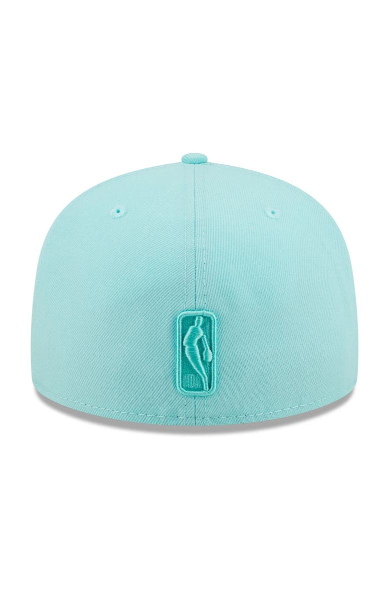 New Era Men's New Era Turquoise Chicago Bulls Color Pack 59FIFTY Fitted Hat, Alternate, color,