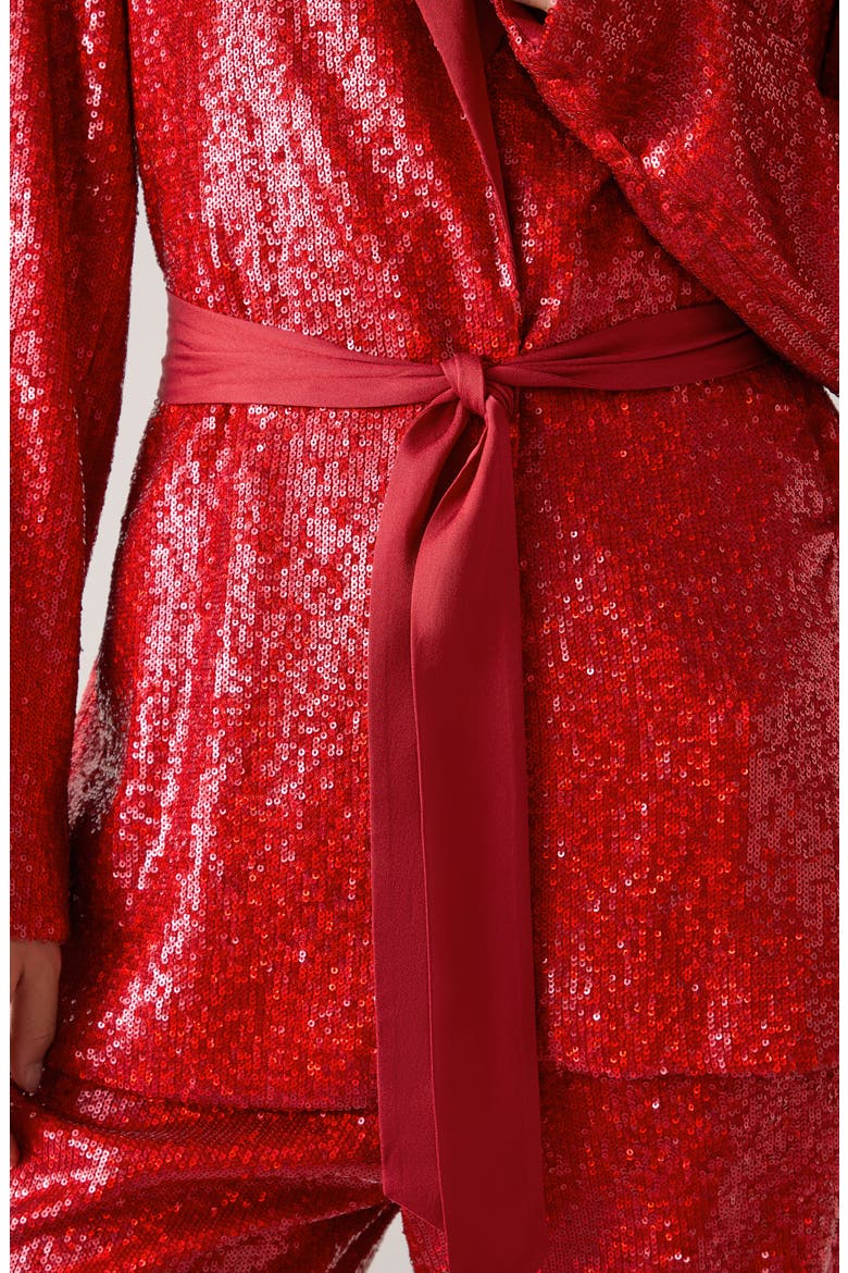Shimmer Sequin Jacket, Alternate, color, RED