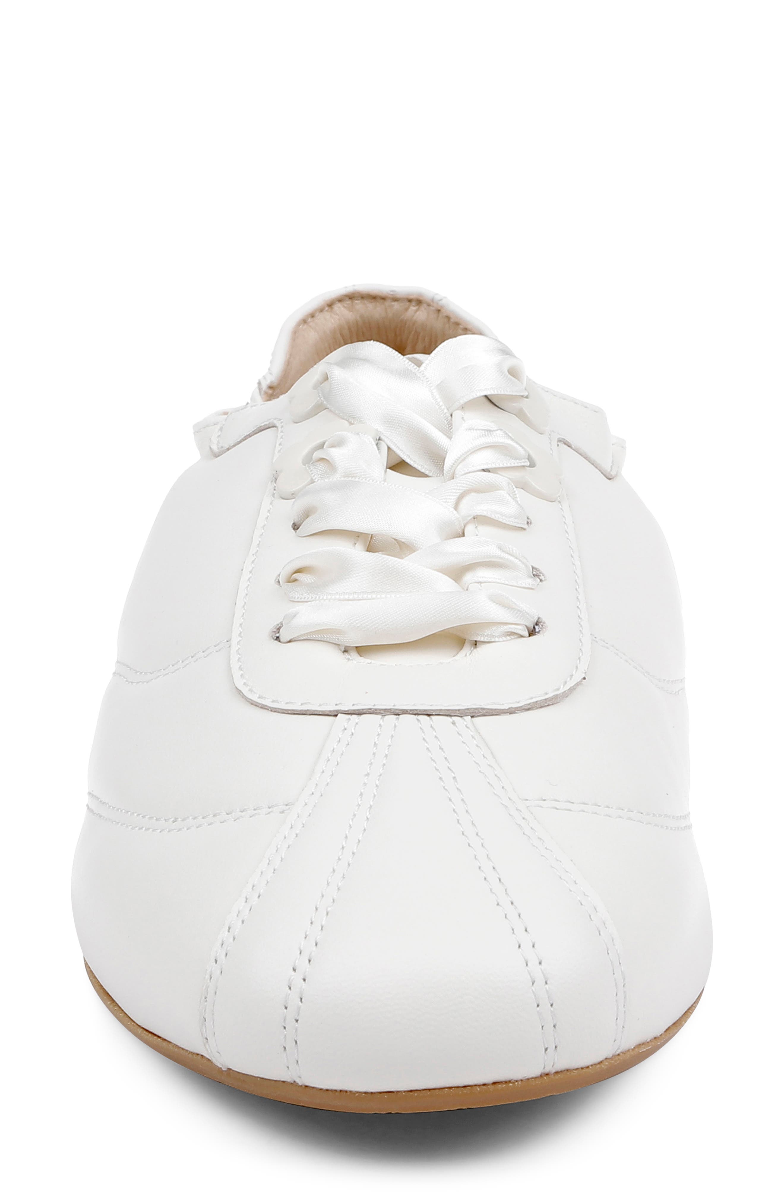 Badgley Mischka Collection Wilmott Sneaker, Alternate, color, White Leather