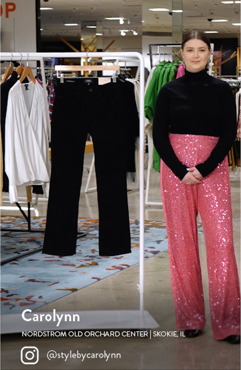 Barbara High Stretch Denim Bootcut Jeans, sales video thumbnail