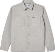 Lacoste Oversize Fleece Button-Up Overshirt