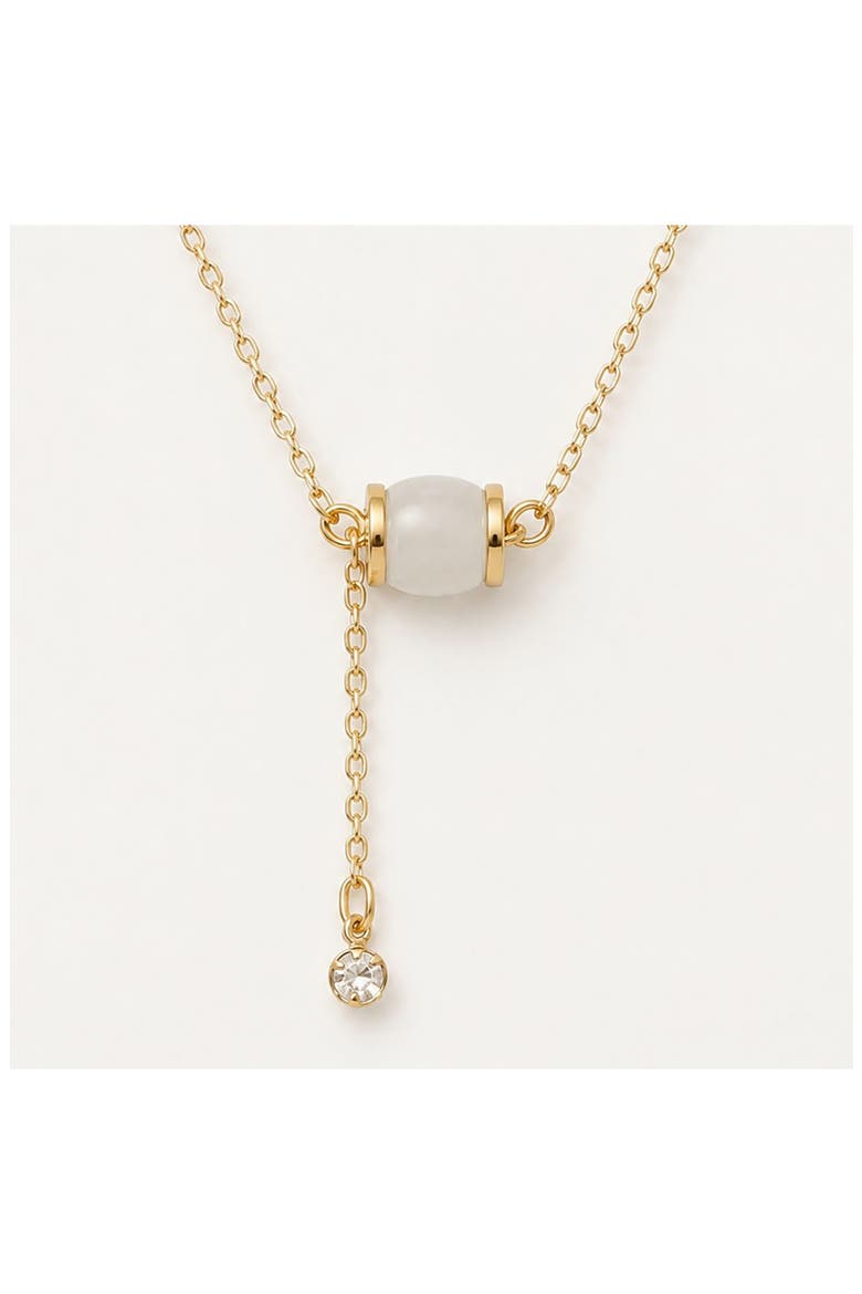 Barrel Y Necklace, Alternate, color, GOLD
