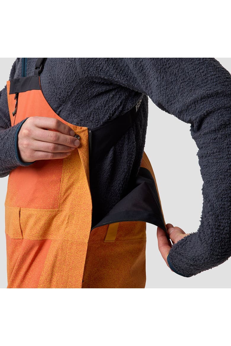 Cottonwoods Lt Xpore 3L Bibs - Men's, Alternate, color, Boundary Orange Ombre/Black