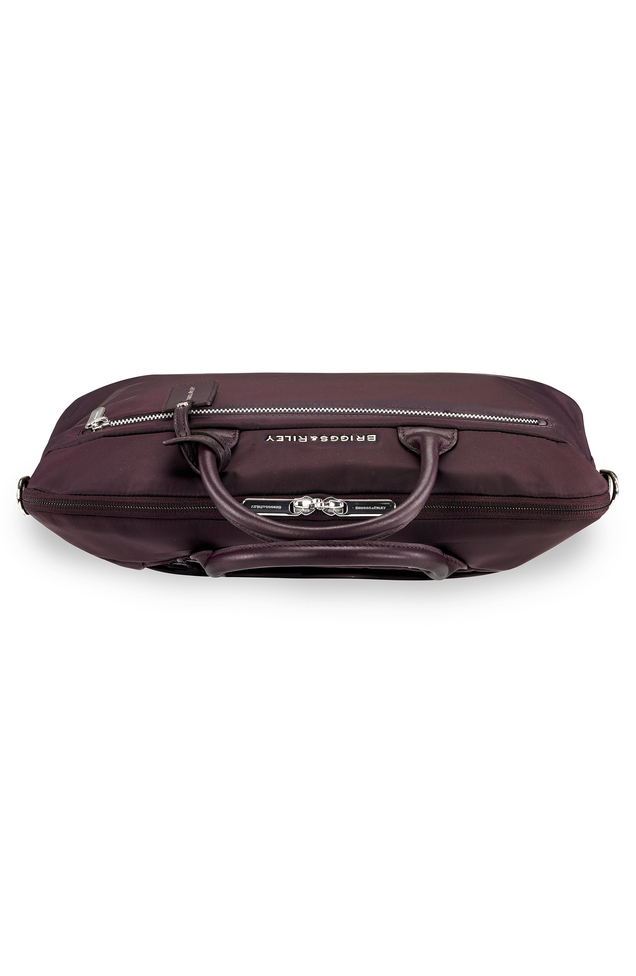 Slim Business Briefcase, Alternate, color, PLUM