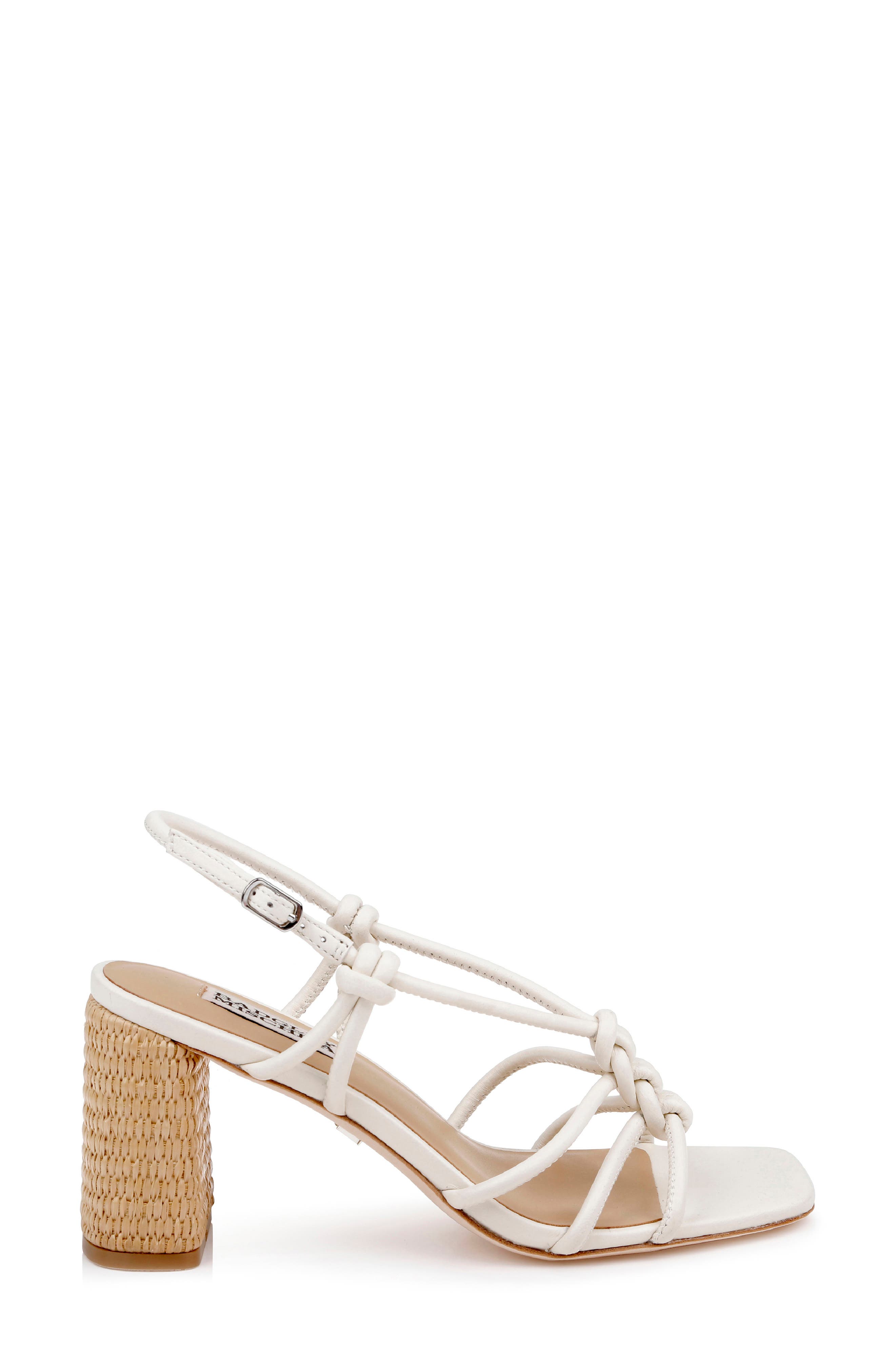 Badgley Mischka Collection Xiara Slingback Sandal, Alternate, color, Cream Leather