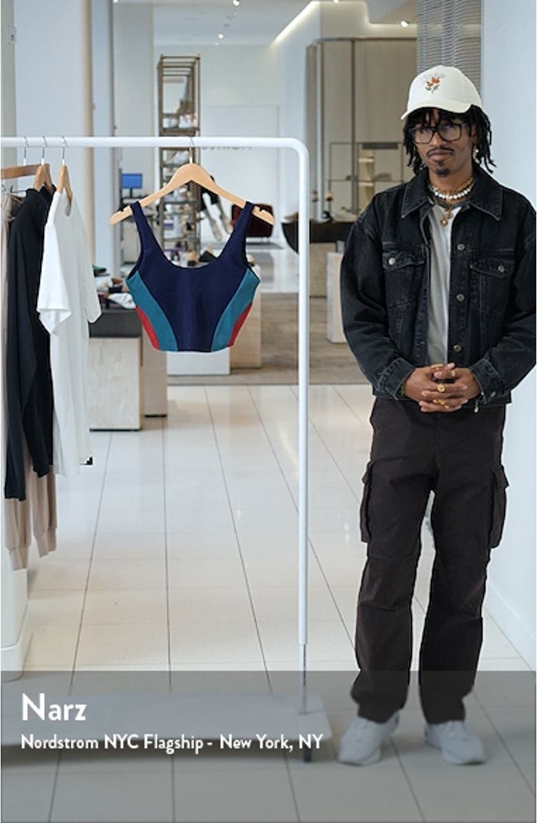 Grayson Rib Colorblock Crop Tank, sales video thumbnail