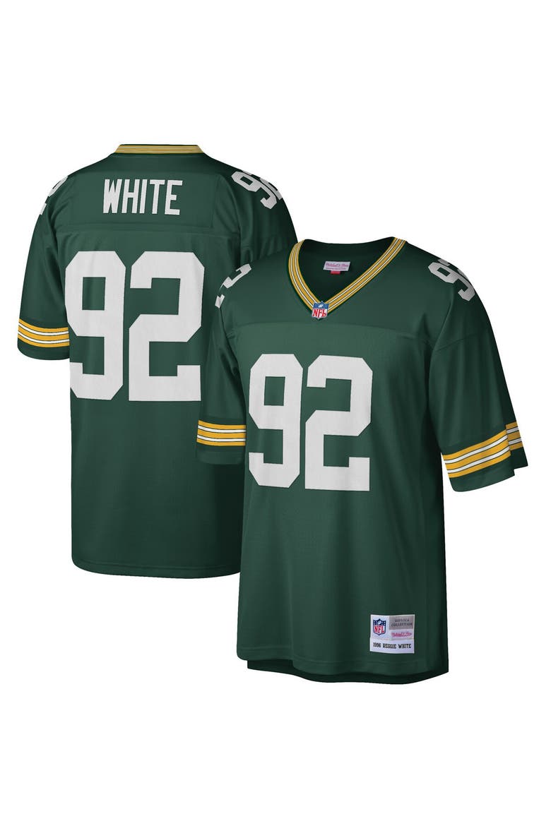 Men's Mitchell & Ness Reggie White Green Green Bay Packers Big & Tall 1996 Retired Player Replica Jersey, Main, color, Green