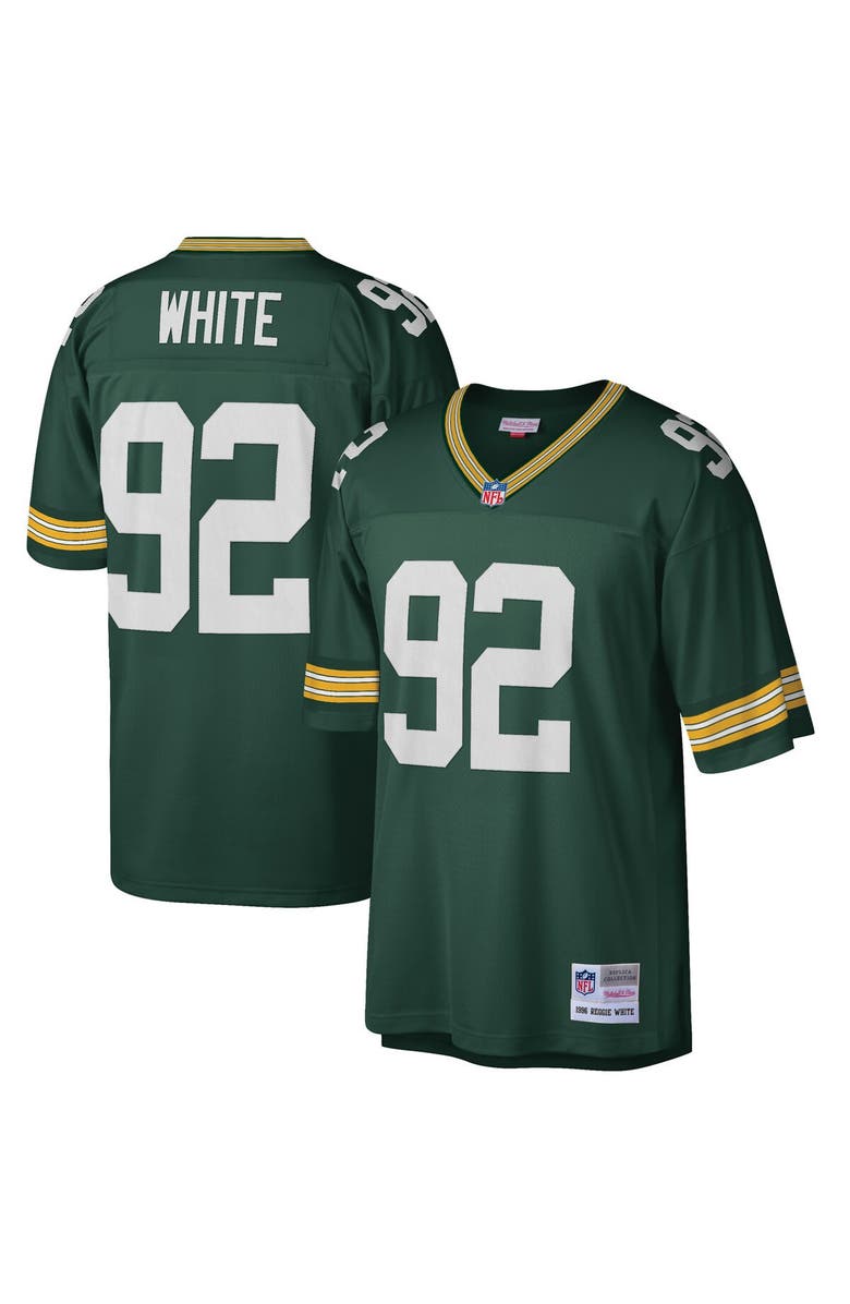 Mitchell & Ness Men's Mitchell & Ness Reggie White Green Green Bay Packers Big & Tall 1996 Retired Player Replica Jersey, Main, color, Green