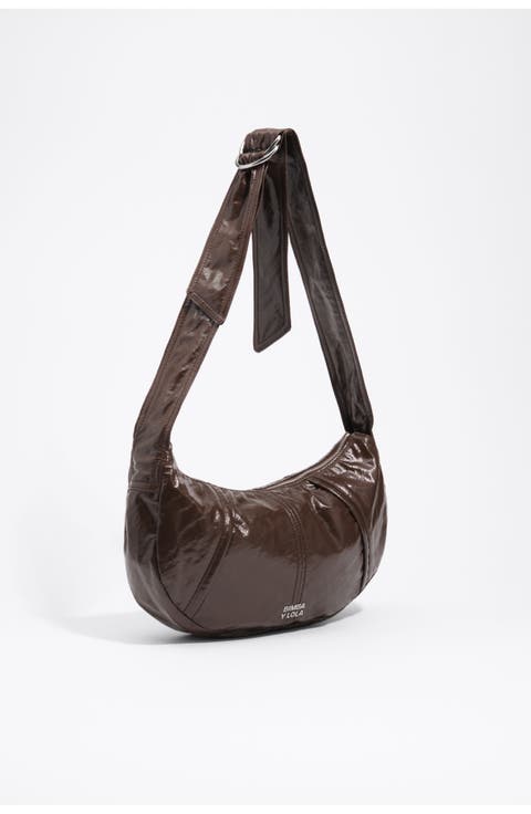 Medium Shiny Moon Bag