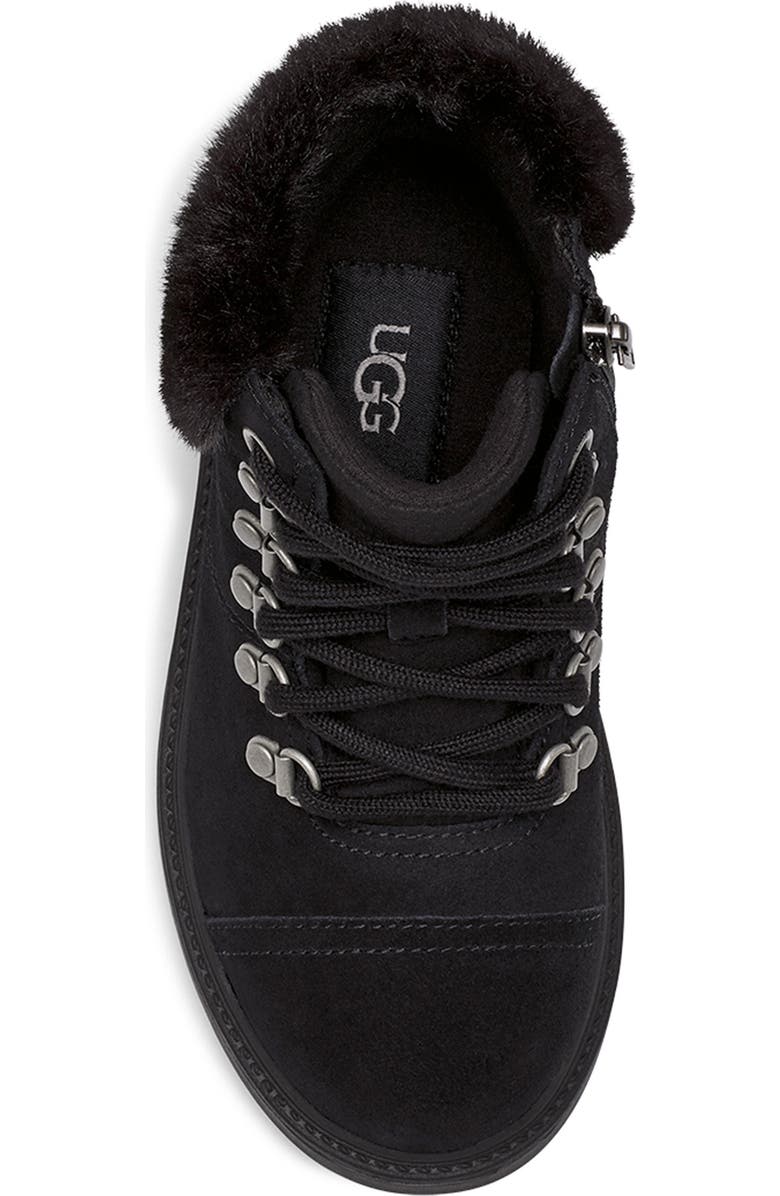UGG<sup>®</sup> Kids' Azell Faux Fur Waterproof Hiker Boot, Alternate, color,