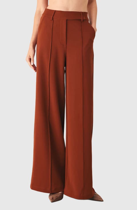 Wide Leg Career Pants
