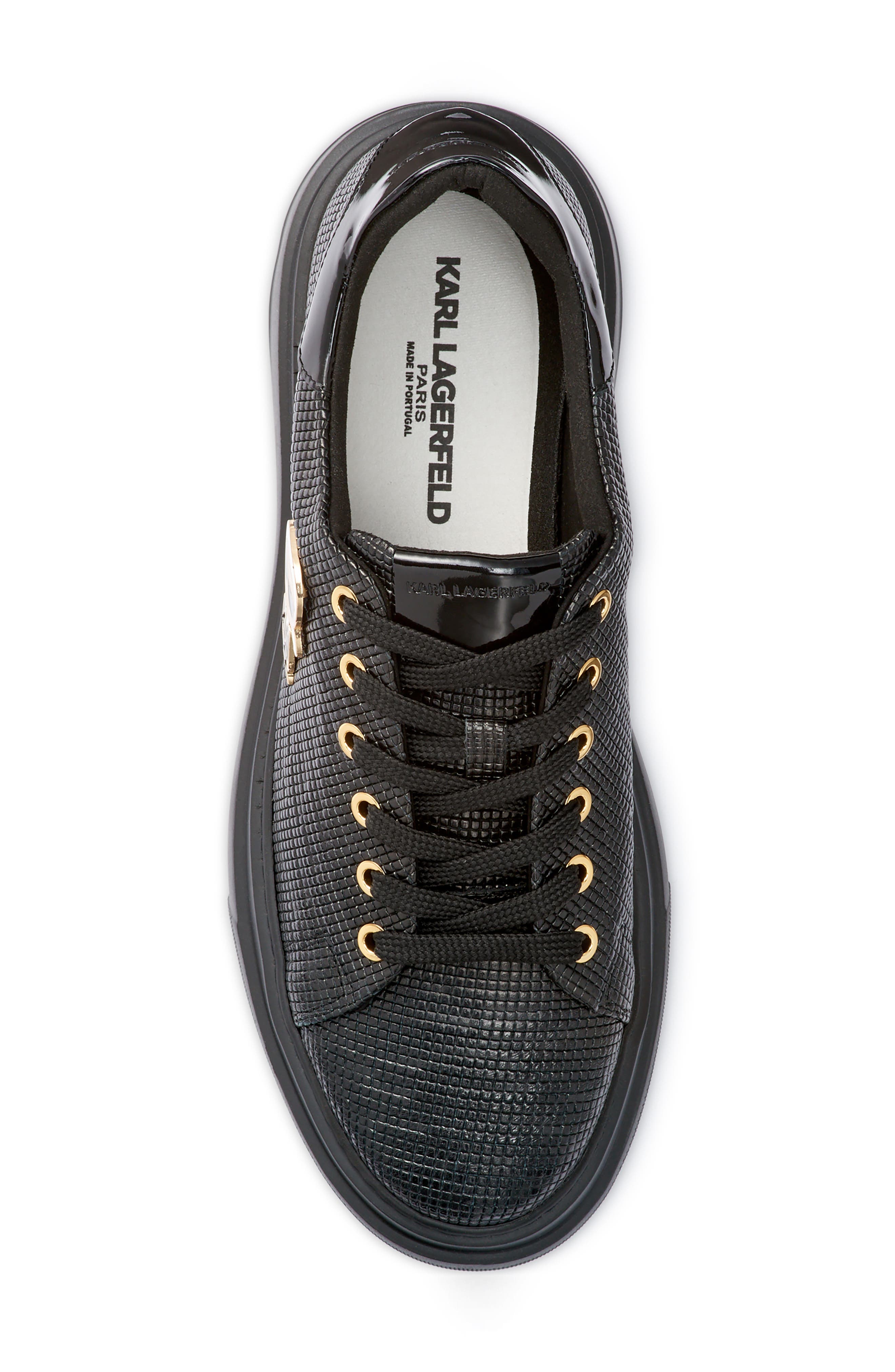 KARL LAGERFELD PARIS Pin Logo Sneaker, Alternate, color, 