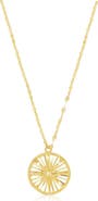 The Lovery Fine Jewelry Gold Compass Medallion Necklace