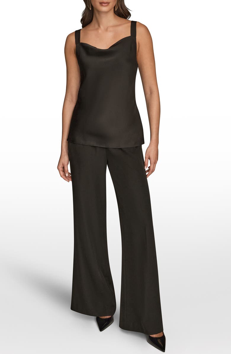 Donna Karan New York Cowl Neck Camisole, Alternate, color, Black