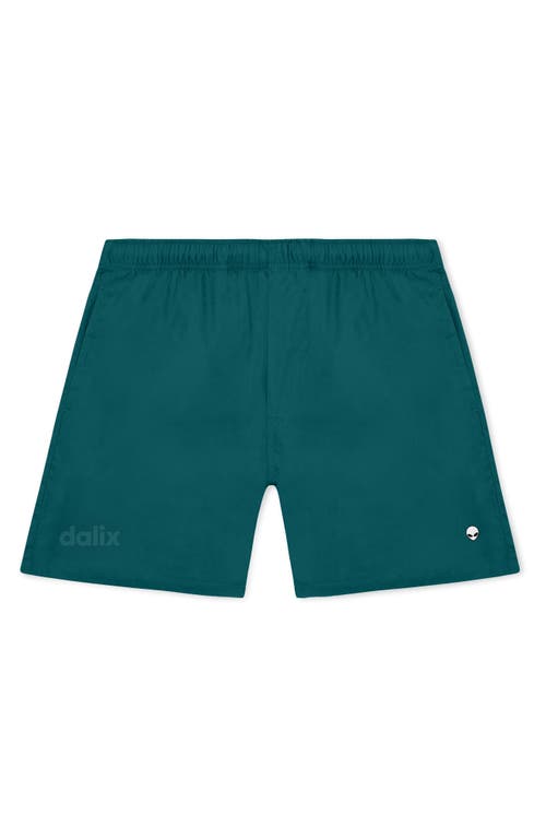 Dalix Mens Lil Alien Midweight Beach Short In Green