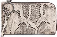 AIMEE Moxy Snake Embossed Leather Slim Wallet