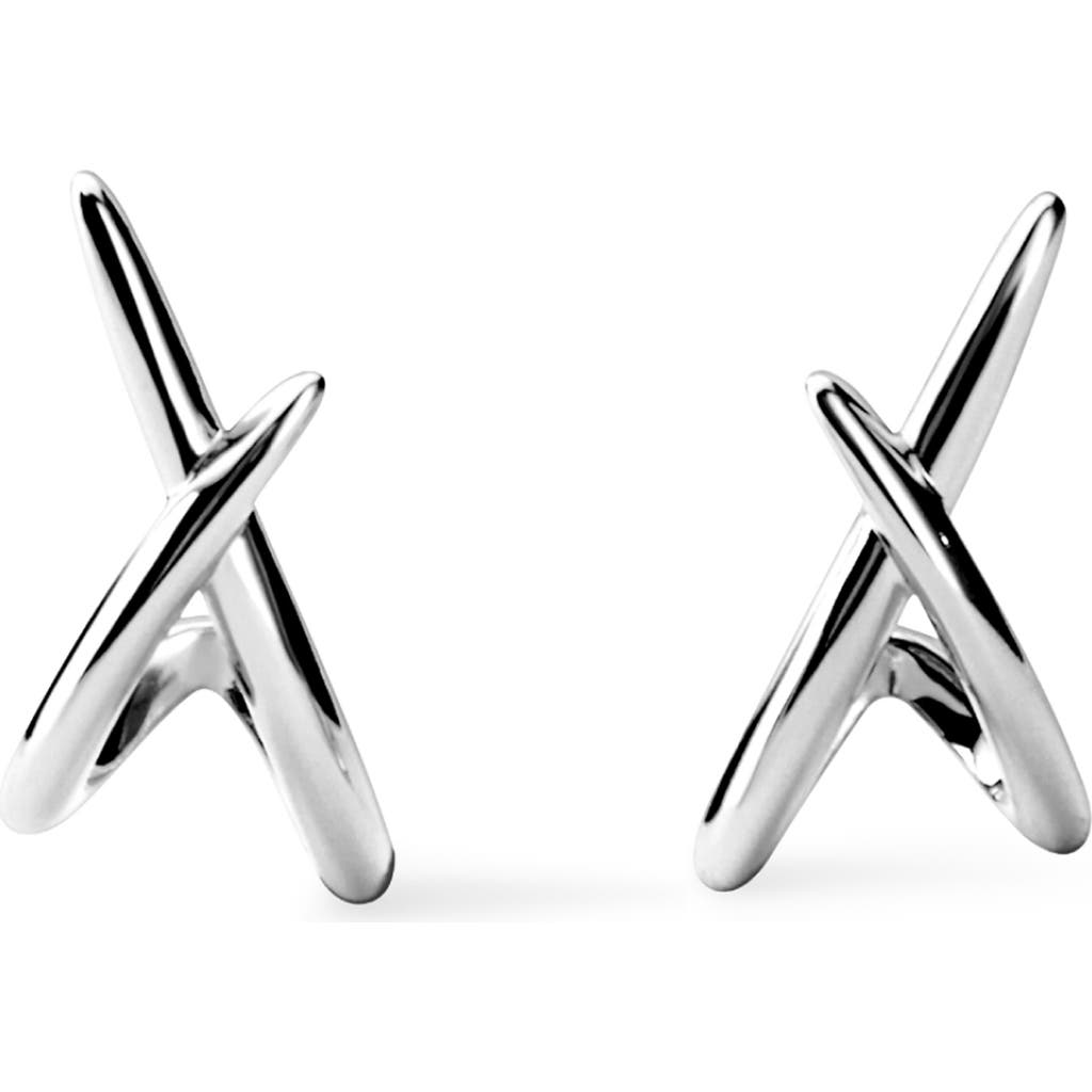 Ana Luisa Sloane Crisscross Stud Earrings