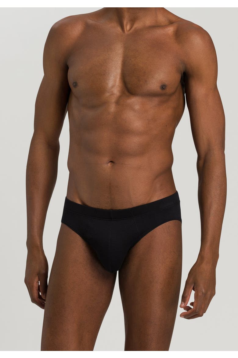 Sea Island Cotton Cotton Brief, Alternate, color, Black