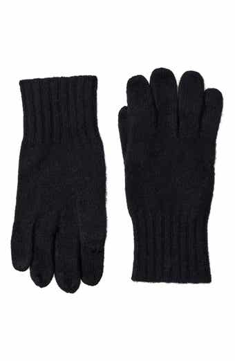 Amicale Cashmere Rib Knit Gloves