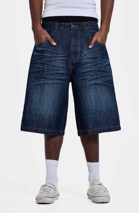 Kingdom Colossus Baggy Denim Shorts