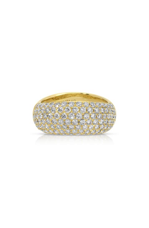 Celeste 18k Gold Diamond Wave Ring